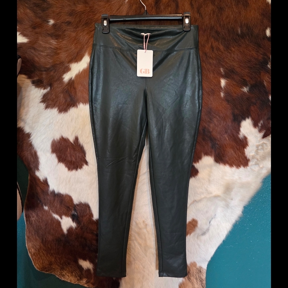 Gianni Bini Black Faux Leather Pants